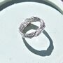 Sterling Silver Interwoven Wire Ring, thumbnail 2 of 10