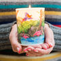 Hand Poured Floral Scented Soy Candle | Sustainable Christmas Gift, thumbnail 4 of 6