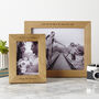 Personalised Solid Oak Picture Frame With Photo Print, thumbnail 6 of 7