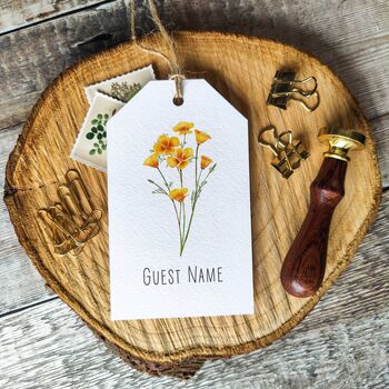 Flower Place Card Luggage Tags, 9 of 12