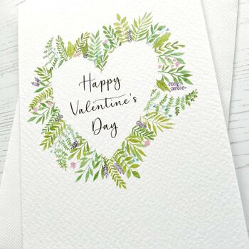 Floral “Happy Valentine's Day” Card, 2 of 3