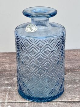 Blue Square Patterned Vase, 2 of 3