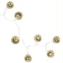 Luxe Gold Disco Balls String Lights, thumbnail 2 of 4