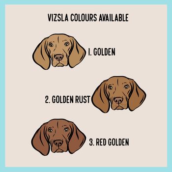 Personalised Hungarian Vizsla Mouse Mat, 3 of 4