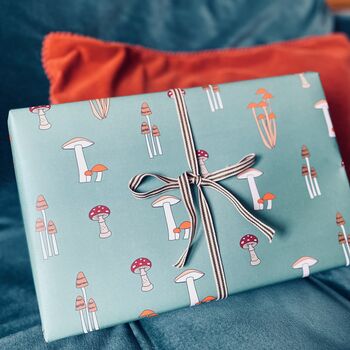 Mushroom Christmas Wrapping Paper, 7 of 7