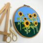 Sunflower Embroidery Kit, thumbnail 3 of 9