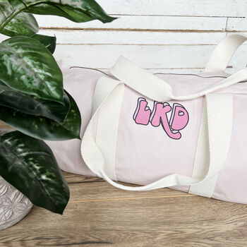 Personalised Bubble Initial Holdall Weekend Bag, 4 of 12