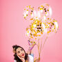 Gold Foil Confetti Filled Balloons, thumbnail 1 of 2
