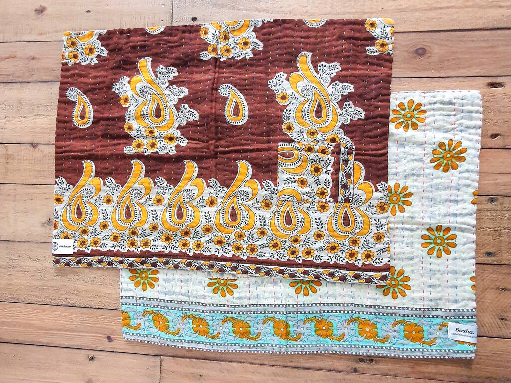 Sari Placemats, Set Of Two, Handmade, 1 of 11