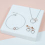 Kelso Rose Gold Plated And Silver Jewellery Set, thumbnail 1 of 6