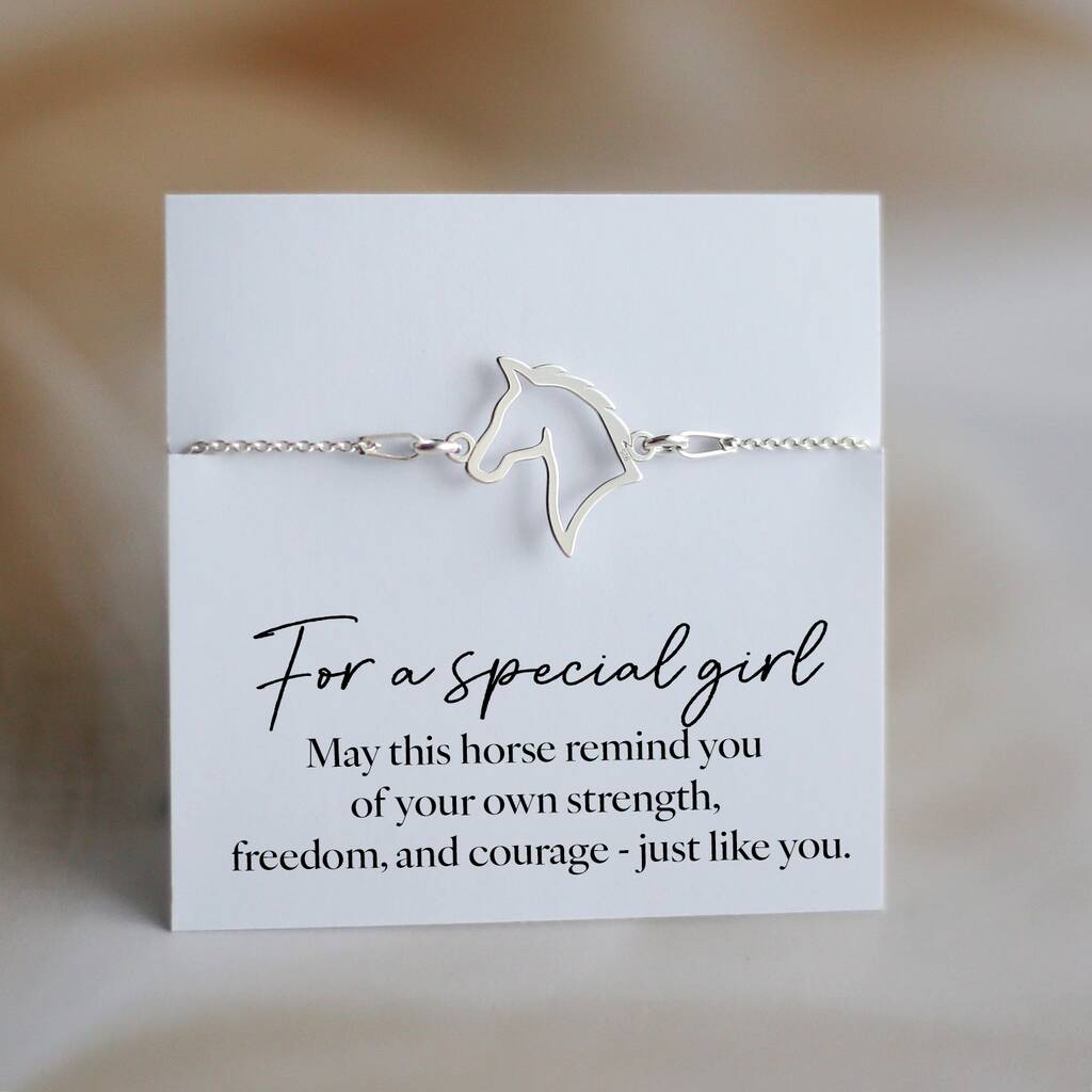 Horse Lover Gift For A Girl, Equestrian Bracelet, 1 of 8