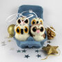 Felted Owl Christmas Decoration Snowy Owl Or Barn Owl, thumbnail 1 of 10