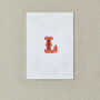 Letter L Alphabet Iron On Patch, thumbnail 4 of 4