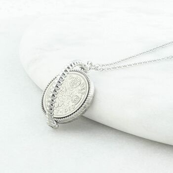 Sixpence 60th Birthday Spinner Necklace, 6 of 12