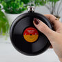 Vinyl Hip Flask – Groovy Record Design Flask, thumbnail 4 of 4