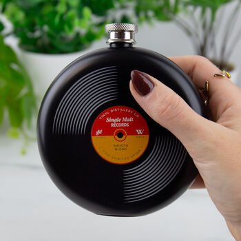Vinyl Hip Flask – Groovy Record Design Flask, 4 of 4