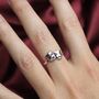 Sterling Silver Comedy And Tragedy Theatre Ring, thumbnail 4 of 7