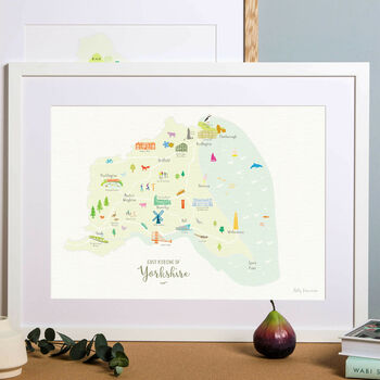 Map Of East Yorkshire Art Print, 6 of 9