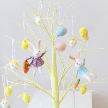 Set Of Two Easter Bunnies With Balloons, 5 of 6