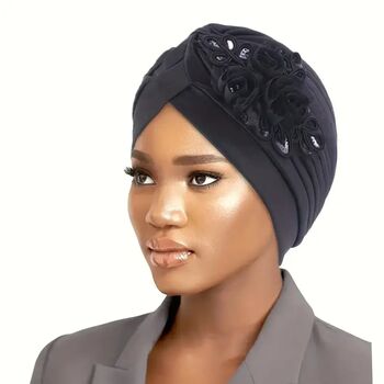 Chemo Turban With Added Sequin Detailing, 2 of 12