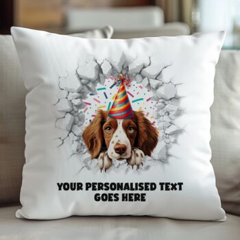 Personalised Springer Spaniel Birthday Break Through, 5 of 8