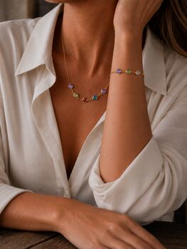 Personalise Create Your Own Family Birthstones Bracelet, 2 of 11