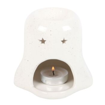 Ghost Shaped Oil Burner And Wax Warmer – Halloween Decor, 2 of 3