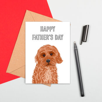 Father's Day Cockapoo Dog Card, 2 of 2