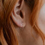 Simple Circle Two Way Round Chain Drop Stud Earrings, thumbnail 1 of 12