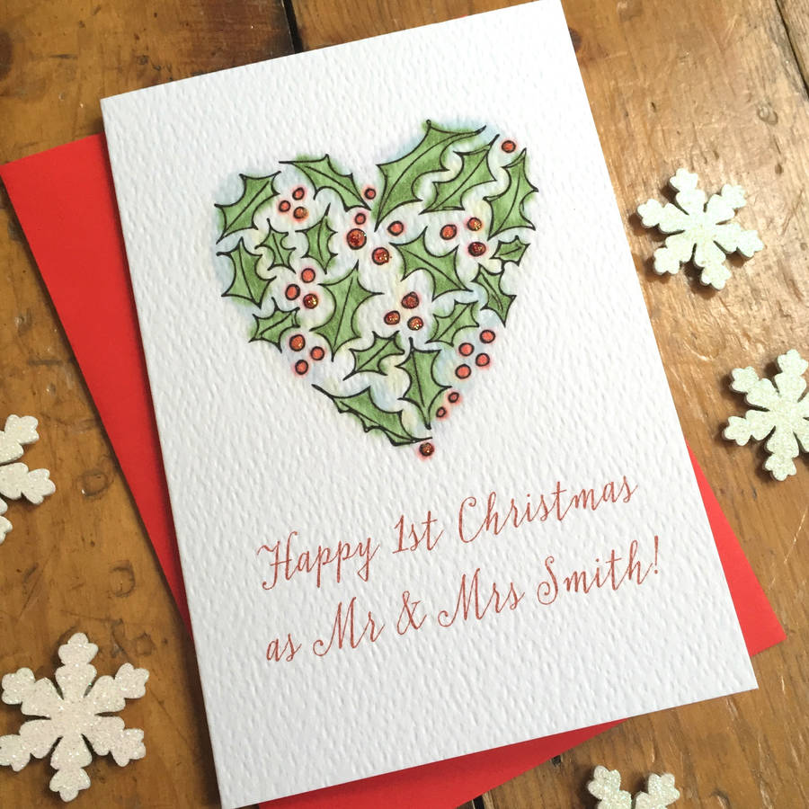 'Happy 1st Christmas As Mr And Mrs' Xmas Card By arbee ...