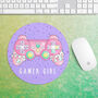 Personalised Kawaii Girl Gamer Mouse Mat, thumbnail 4 of 4