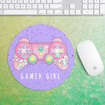 Personalised Kawaii Girl Gamer Mouse Mat, 4 of 4