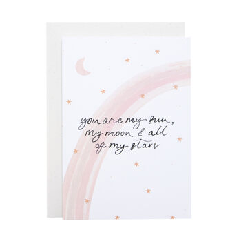 'You Are My Sun, My Moon..' Valentines Day Card, 2 of 2
