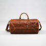 Zip Front Leather Duffel, thumbnail 2 of 12