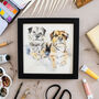 Original Hand Painted Watercolour Dog Portrait | Custom Pet Portrait From Photo, thumbnail 7 of 11