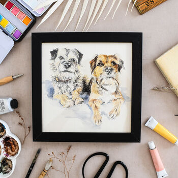 Original Hand Painted Watercolour Dog Portrait | Custom Pet Portrait From Photo, 7 of 11