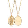 Engraved Gold Plated Scorpio Zodiac Necklace, thumbnail 1 of 6