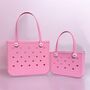 New! Limited Edition Pink ‘Heart Shaped Holes’ Tote Bags, thumbnail 2 of 3