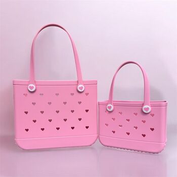 New! Limited Edition Pink ‘Heart Shaped Holes’ Tote Bags, 2 of 3