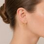 Spiral Hoop Circle Earrings, thumbnail 1 of 4