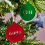 Personalised Frosted Bauble Decoration, thumbnail 5 of 7