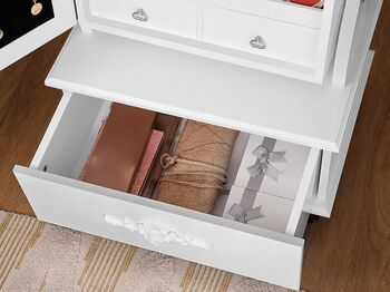 LED Jewellery Cabinet Lockable Storage Mirror, 4 of 9