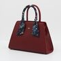 Wonderland Burgundy Structured Medium Tote, thumbnail 6 of 6