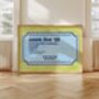Oasis Live 25 Ticket Art Print / Oasis Customisable Date Wall Art / Wembley Cardiff Edinburgh Manchester Heaton Park, thumbnail 3 of 5