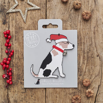 Jack Russell Dog Christmas Tree Decoration Personalisation Available, 2 of 5