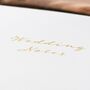 Personalised Wedding Square Linen Notebook, thumbnail 5 of 12