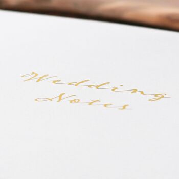 Personalised Wedding Square Linen Notebook, 3 of 9