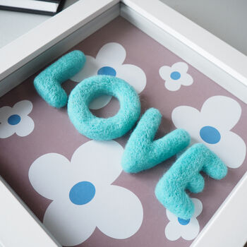 Box Frame 'Love' And Daisy Print, 8 of 10