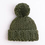 Chunky Winter Hat Easy Knitting Kit, thumbnail 5 of 8