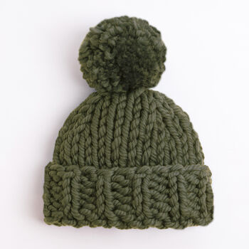 Chunky Winter Hat Easy Knitting Kit, 5 of 8